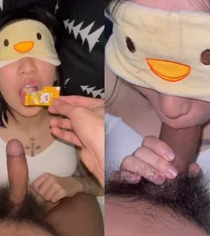 Bắt em người yêu ăn kẹo mát để bú cu cho sướng