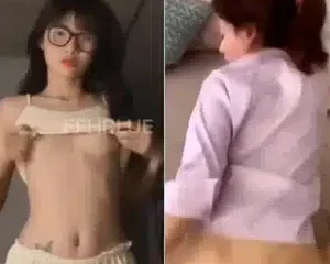 Doggy em nữ sinh kính cận mình dây