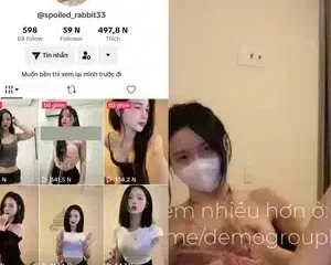 Hot Tiktoker gần 60K follow Thỏ lộ clip sex thủ dâm cực kỳ lôi cuốn