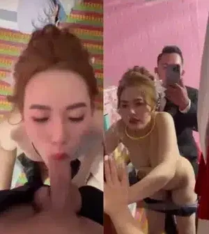 Quan viên 2 họ đang hát chúc mừng đám cưới 2 vợ chồng đã vào động phòng cho nó nóng rồi