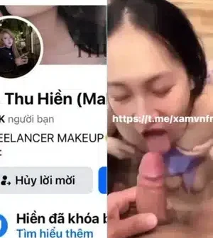 Vũ Thu Hiền Hot Girl Makeup lộ clip chịch nhau với bạn trai cực căng